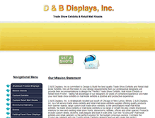 Tablet Screenshot of dbdisplaysinc.com